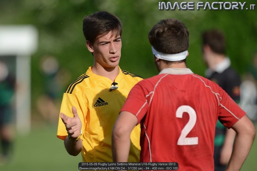 2015-05-09 Rugby Lyons Settimo Milanese U16-Rugby Varese 0913